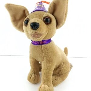 Taco Bell Talking Chihuahua Plush Toy 2000 "Happy New Year Amigos" Works Sealed